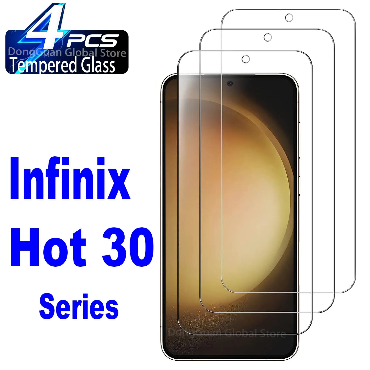 Infinix Hot 30 5G 30i 용 강화 유리 필름, NFC 화면 보호기, 2 개, 4 개
